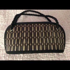 Baskets of Cambodia Bag Handcrafted Straw Purse Kim Ang Tatami Shoulder Bag